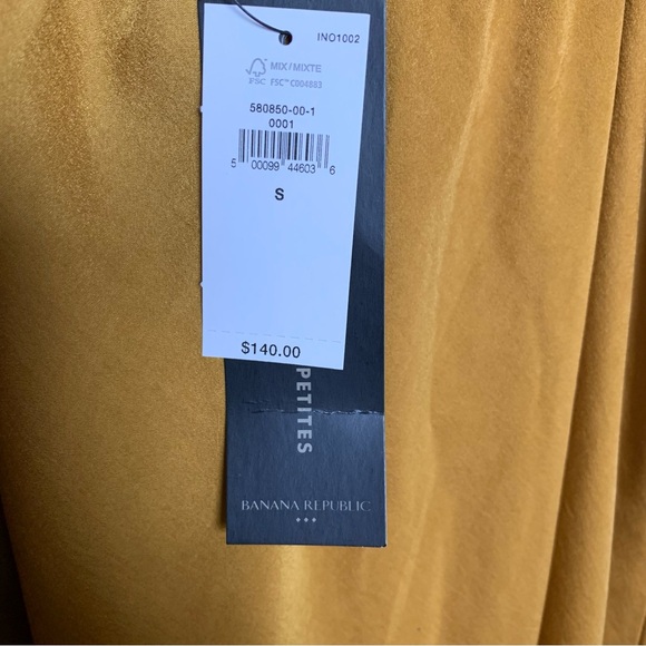BANANA REPUBLIC Golden Ruffle Dress NWT - Picture 6 of 7